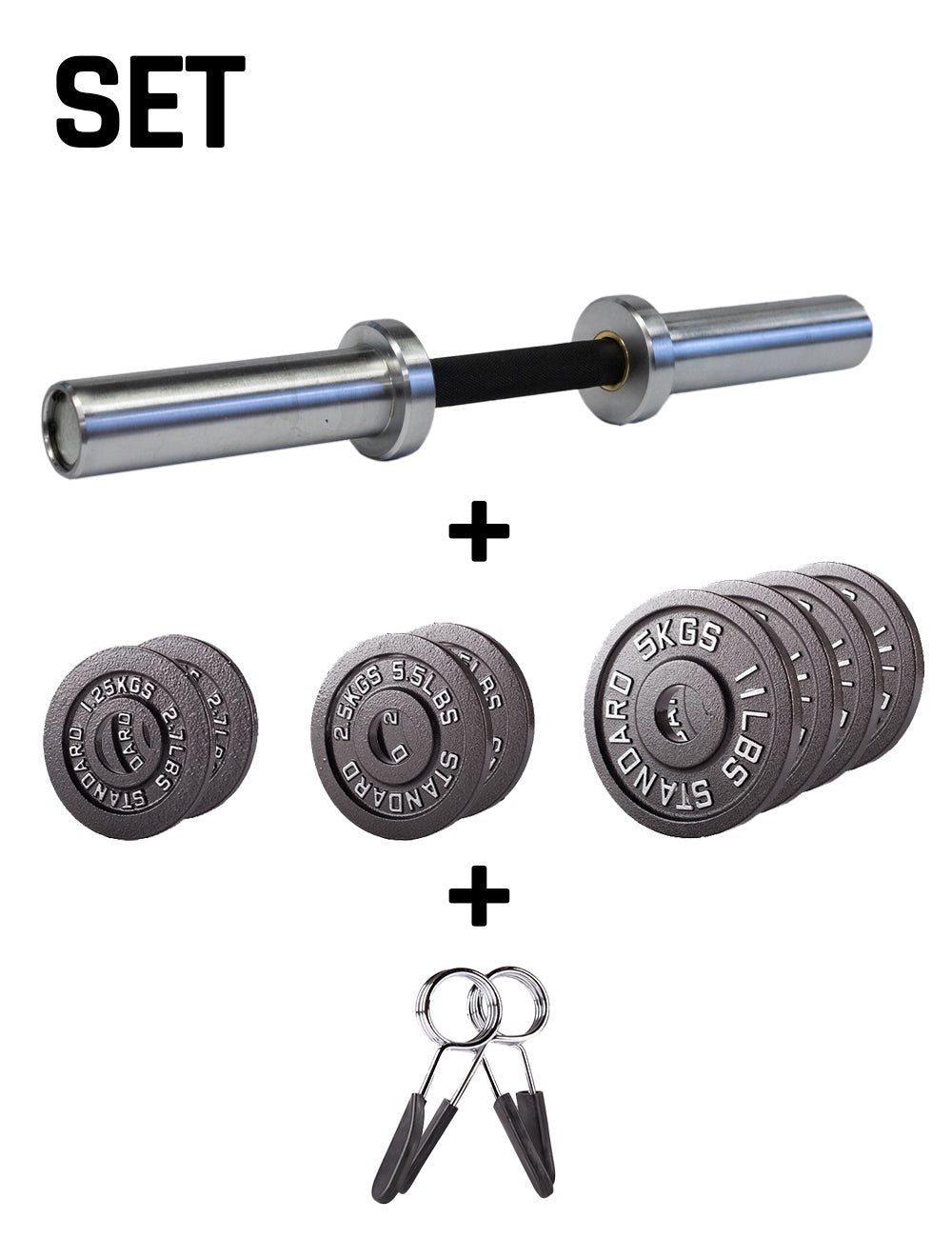 Beladbare Olympia Kurzhantel SET – Loadable Dumbbell SET - cross equip