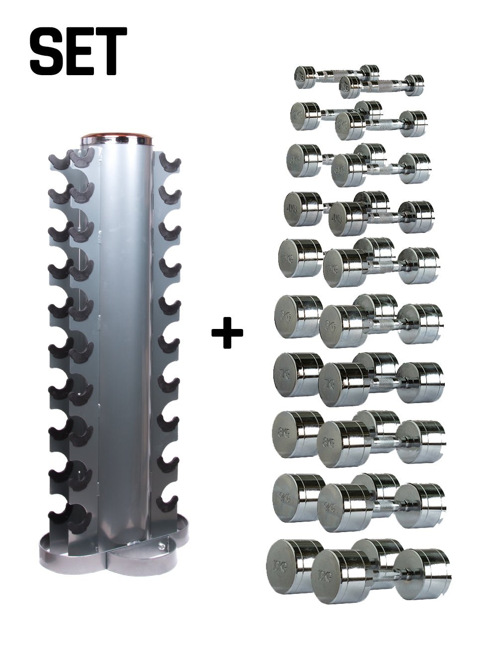 Chrom Kurzhanteln – Dumbbells – SET - cross equip