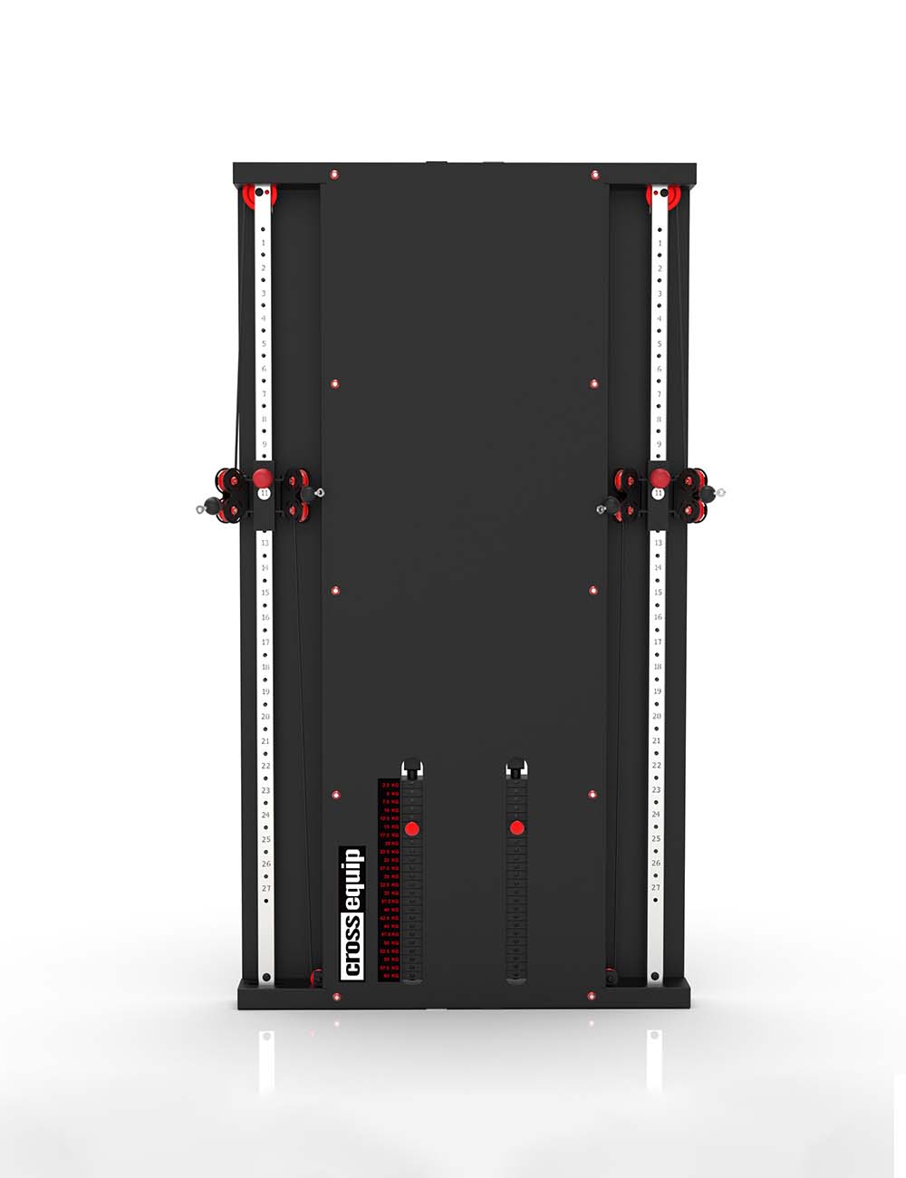 Doppeltes kompaktes Pulleysystem für Wandmontage (Dual Wall Pully - System) - cross equip