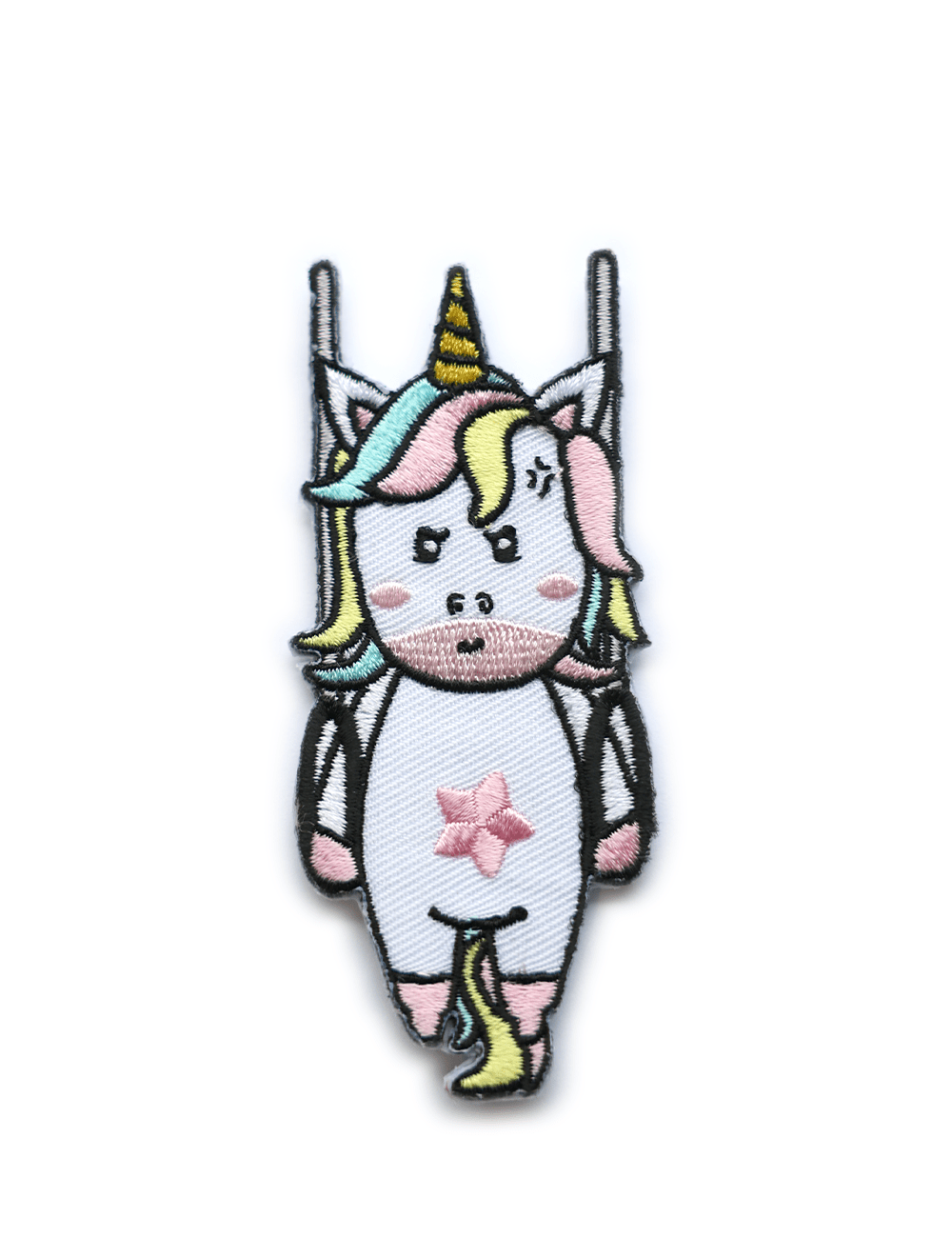 Einhorn an Ringen - Velcro Patch - cross equip