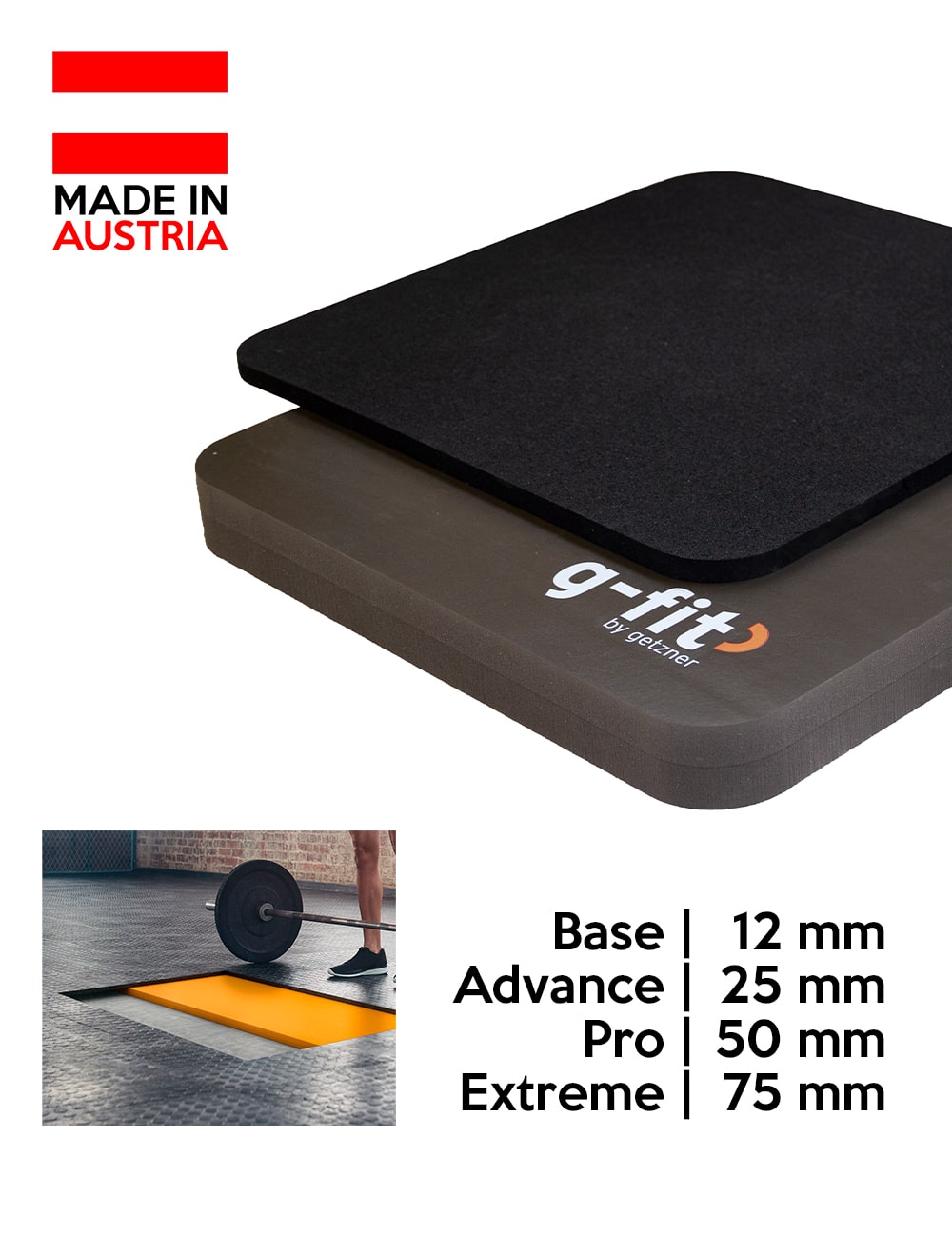 g - Fit Shock Absorb extreme 75 mm - cross equip