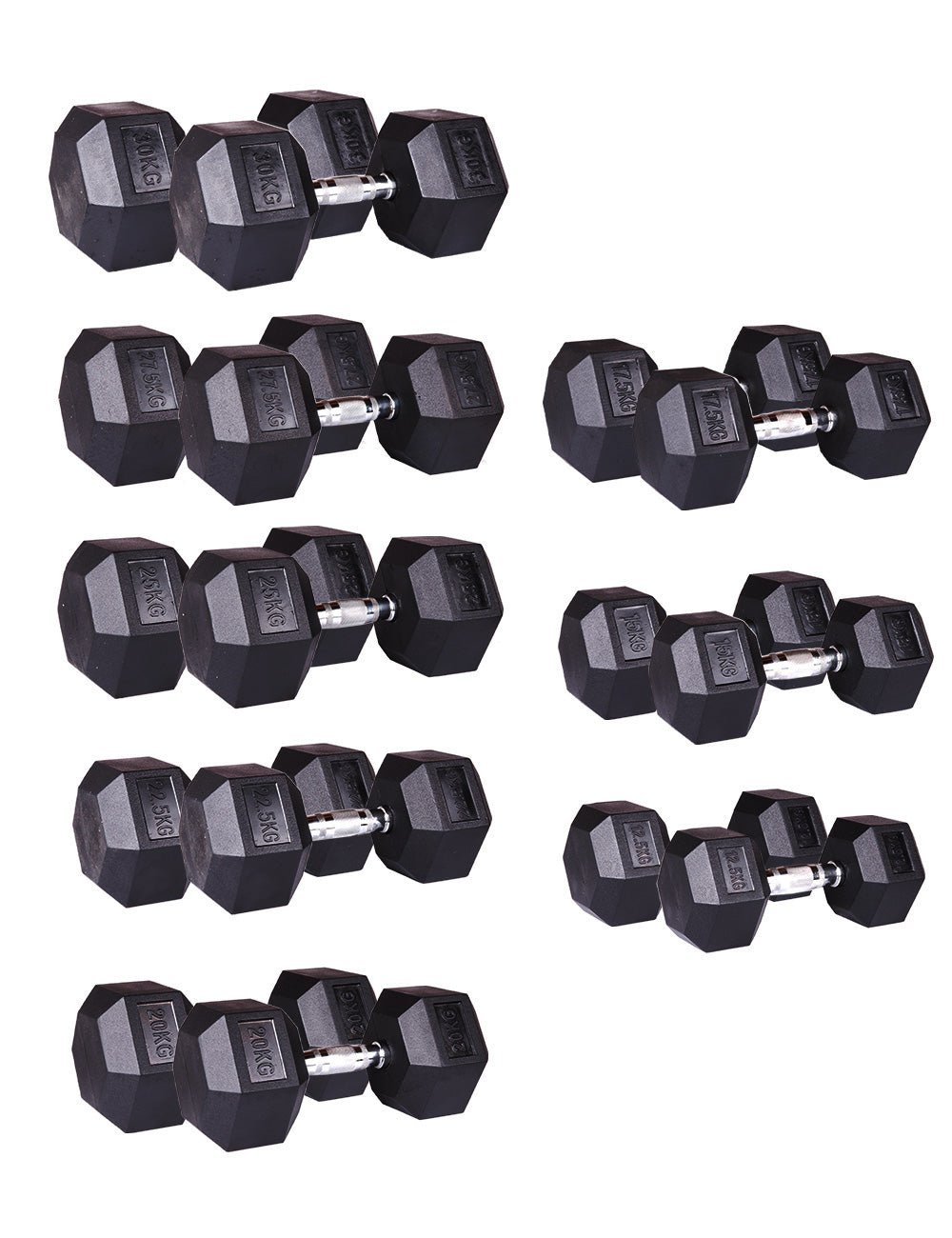 Hex Dumbbell – Kurzhantel Set 12.5kg – 30kg - cross equip