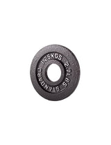 Iron Plates Gusseisen Gewichtsplatten – Frontansicht der 50 mm Olympia-Hantelscheiben