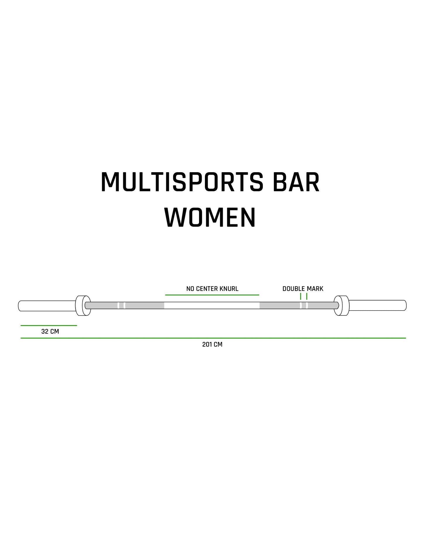 Multisports Bar 15kg Farbig - cross equip
