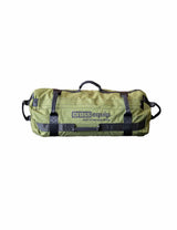 Sandbag - Sandsack in Militärgrün – Trainings-Sandsack aus hochfestem Nylon mit cross equip Logo, mehreren Tragegriffen und umlaufenden Gurten, Frontansicht