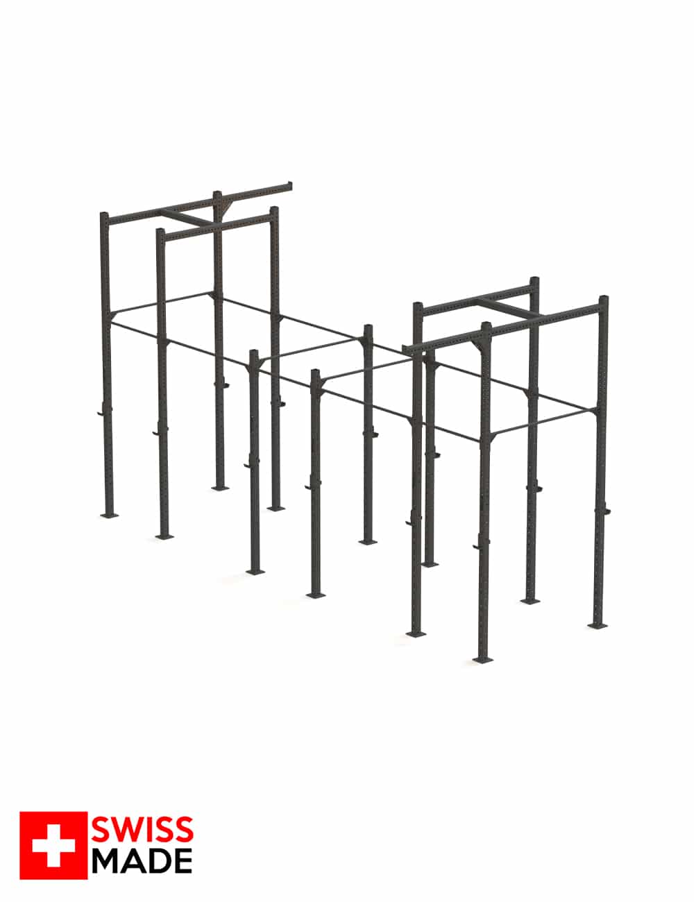 Swiss RIG 6 Stationen freistehend hoch - tief - cross equip