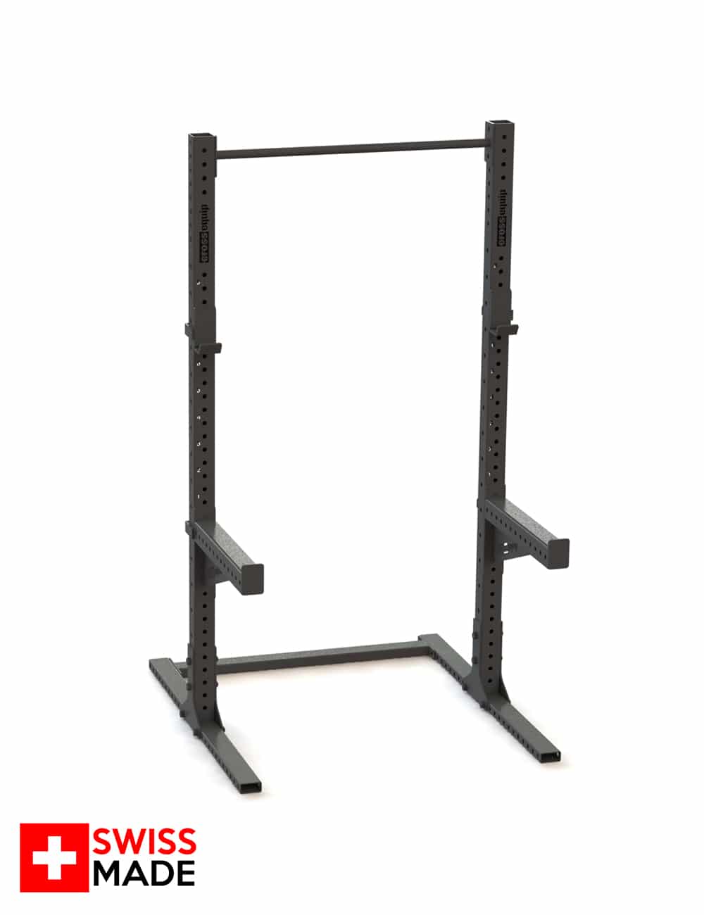 Swiss Squat Stand 224 cm mit Klimmzugstange und Safety Arms - cross equip