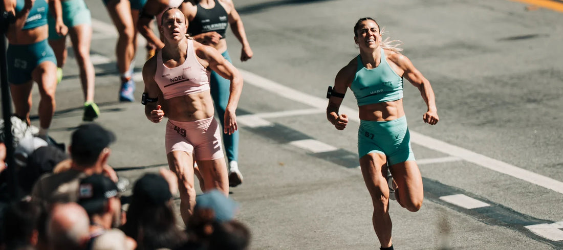 Aline Wirz sprintet beim 500-Meter-Event der CrossFit Games 2026 in San Jose