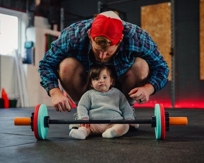 Fit Kidz Barbell &amp; Bumper Plate Set