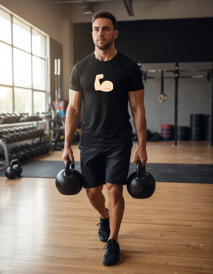 Biceps Emoji Shirt - Wht Carry