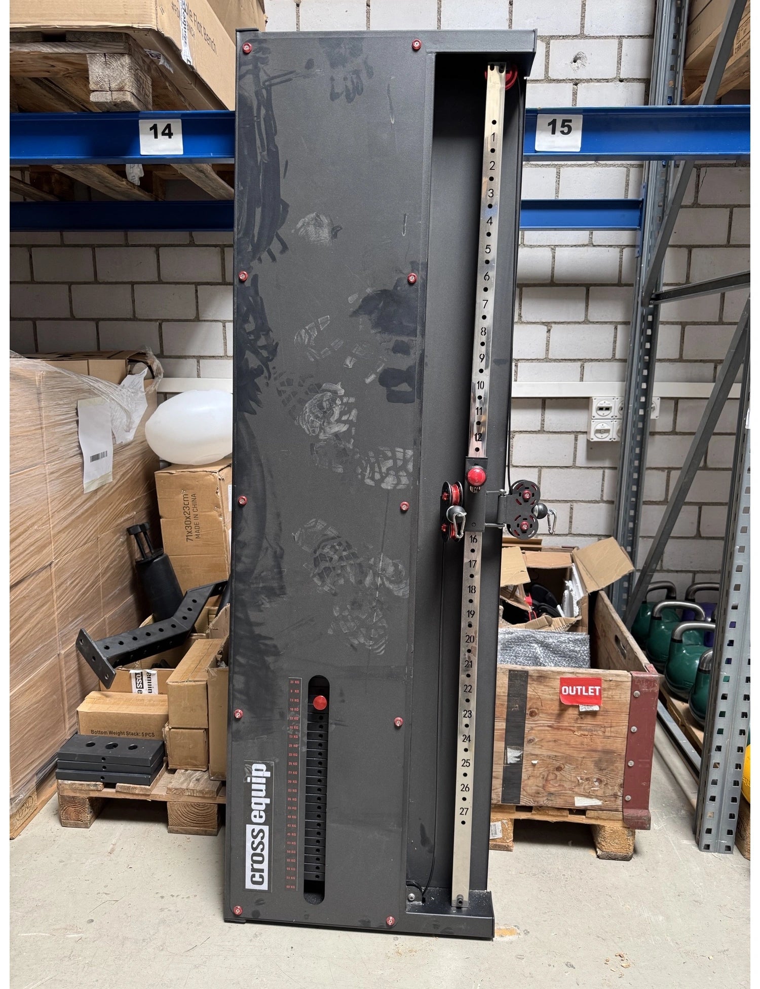 Einfaches kompaktes Pulleysystem für Wandmontage (Single Wall Pulley-System)