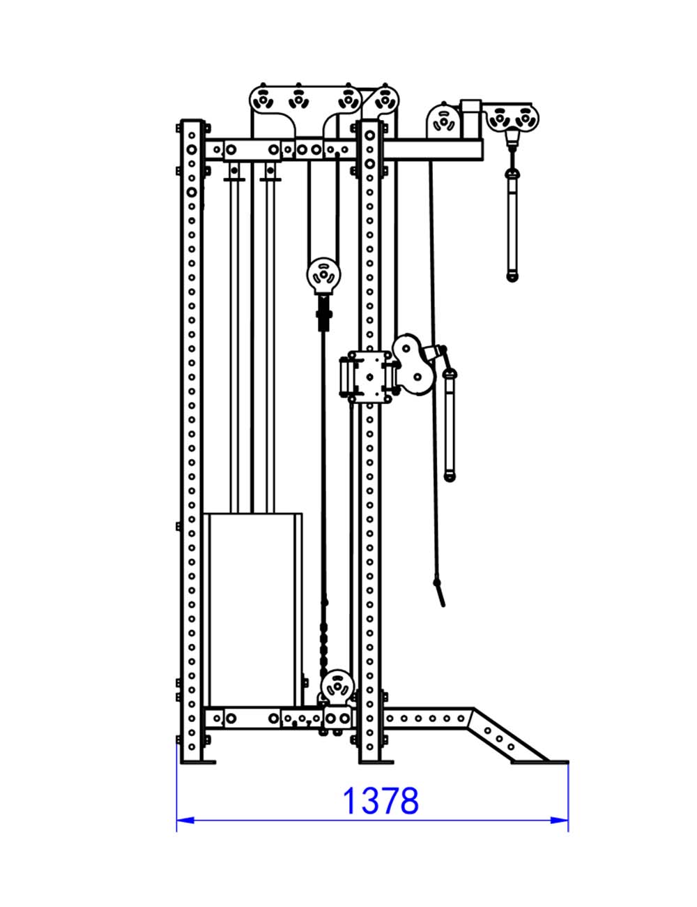 Dual Adjustable Pulley Rack