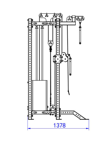 Dual Adjustable Pulley Rack