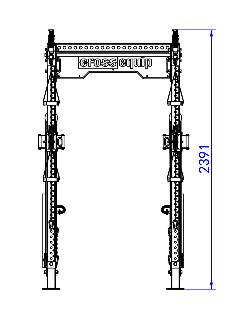 Dual Adjustable Pulley Rack