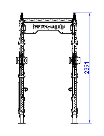 Dual Adjustable Pulley Rack