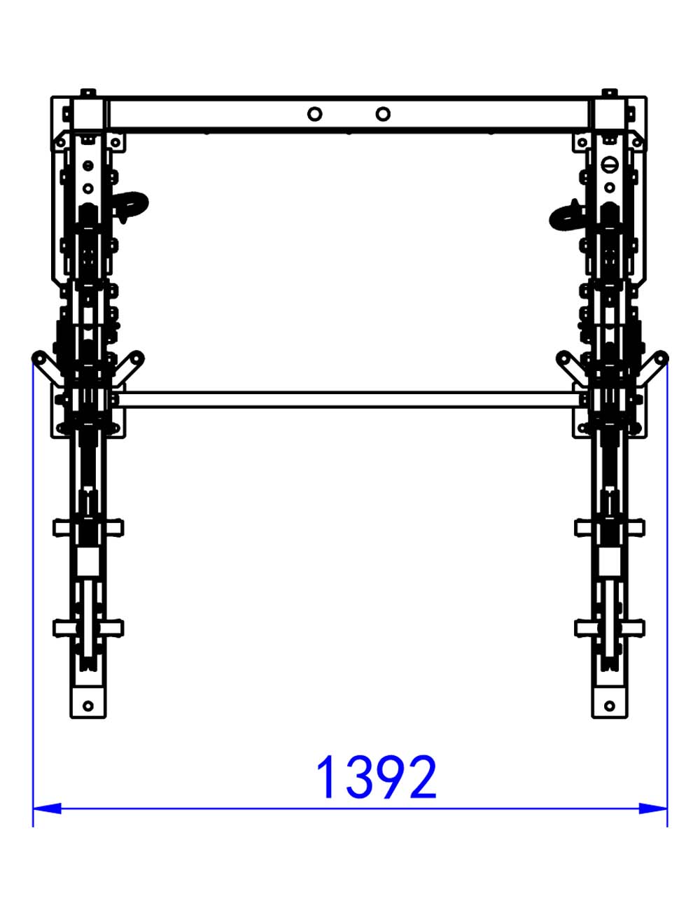 Dual Adjustable Pulley Rack