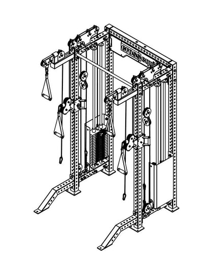 Dual Adjustable Pulley Rack