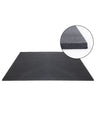 ECO CORE 15 Gummiboden-Platte in Schwarz, 15 mm dick, mit Detailausschnitt der Kante