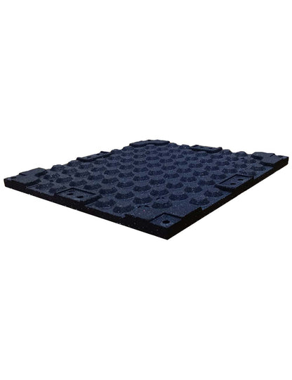 HG connectable Dual Layer Gummiboden 25mm x 0.5m x 0.5m - Schwarz