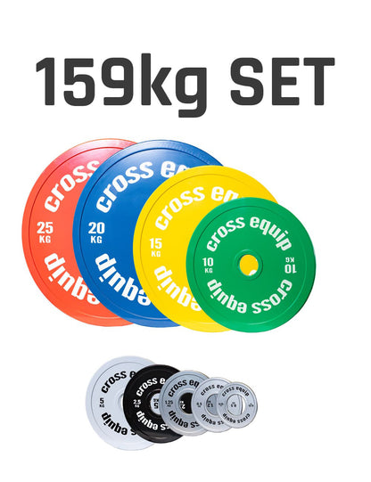 Calibrated Powerlifting Plates 159kg Set