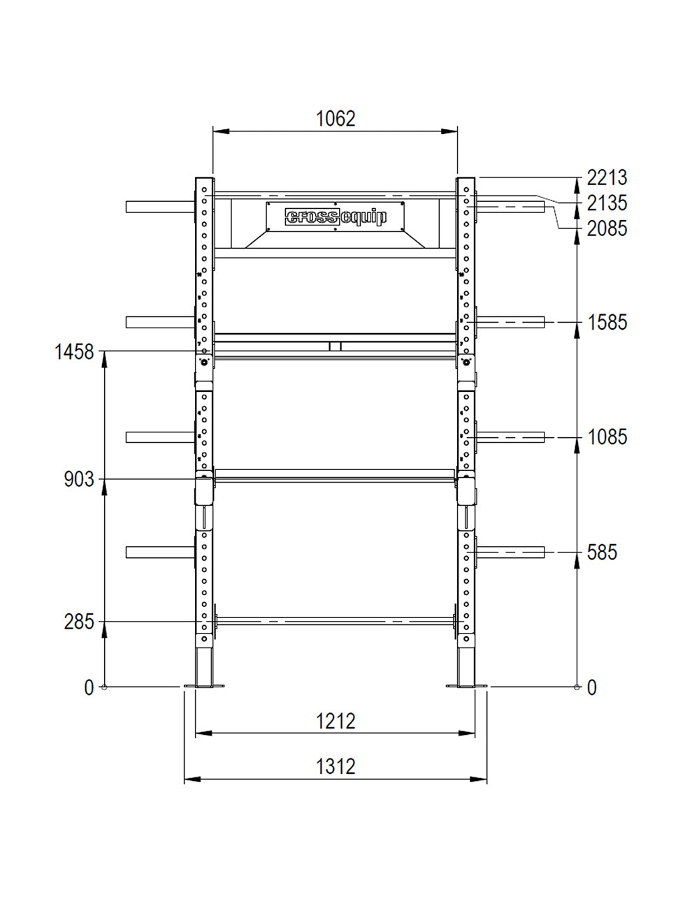 Half Rack mit Storage 2in1