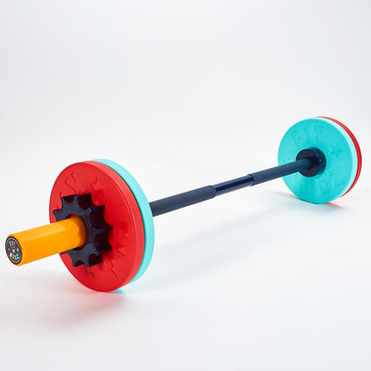 Fit Kidz Barbell &amp; Bumper Plate Set