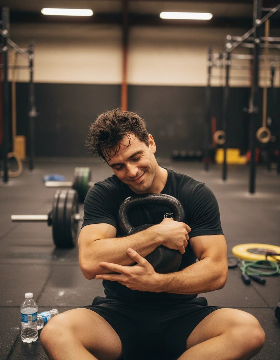 Kettlebell Love Shirt Klein - S Blk Wht Hug