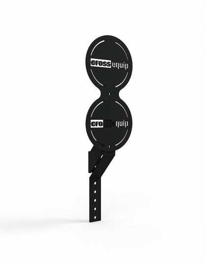 Double Wall Ball Target – A-Line Rack-Attachment, Ansicht von vorne links