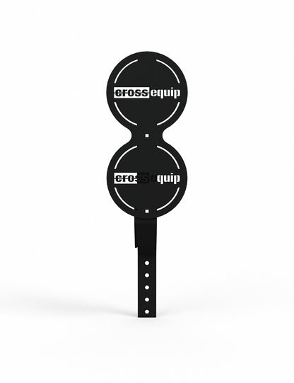 Double Wall Ball Target mit 30 cm Zielscheibe – A-Line, Frontansicht
