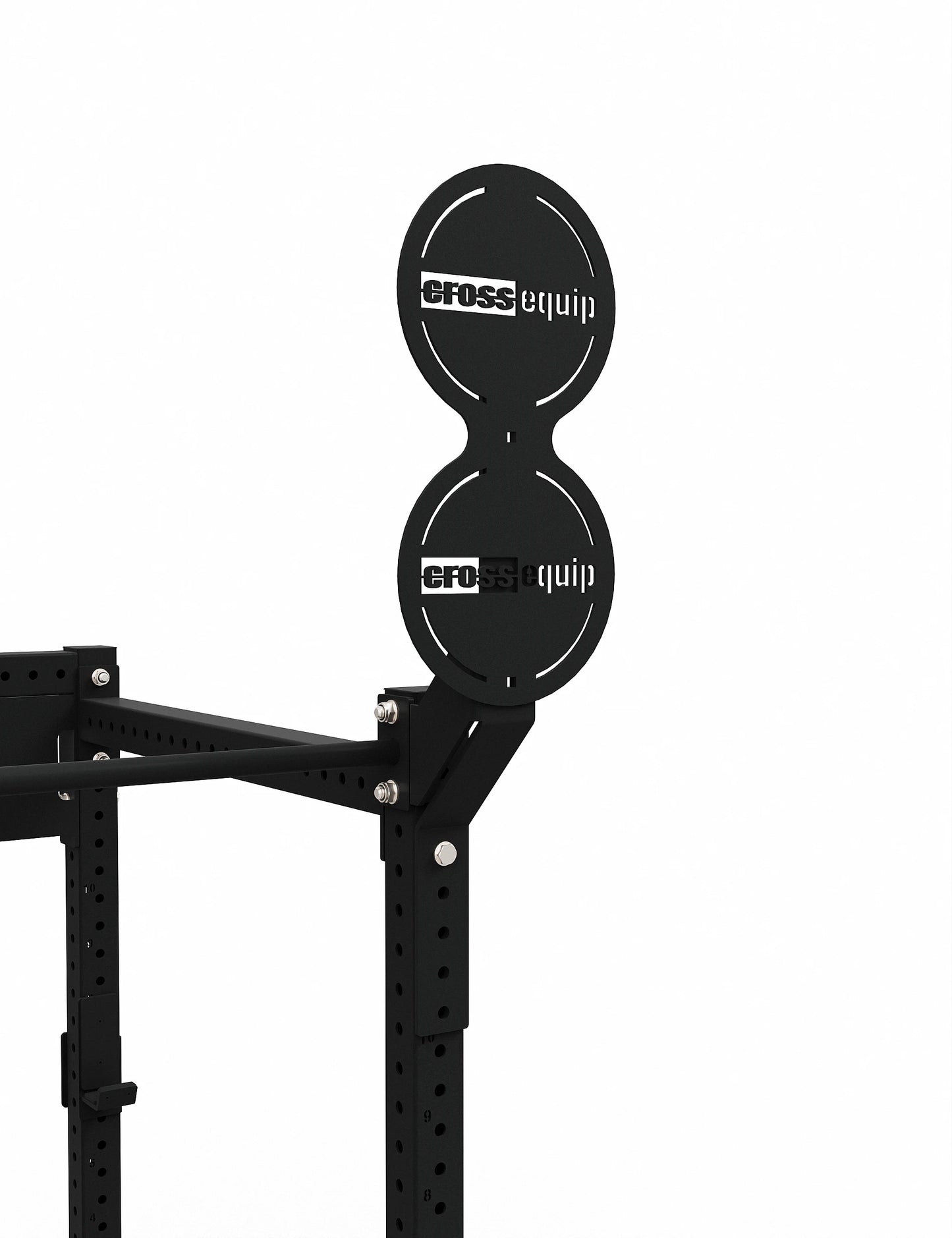 Double Wall Ball Target am Rig montiert – cross equip, 2 Zielhöhen