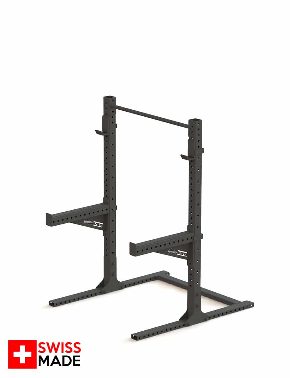 Swiss Squat Stand 179 cm mit Klimmzugstange und Safety Arms