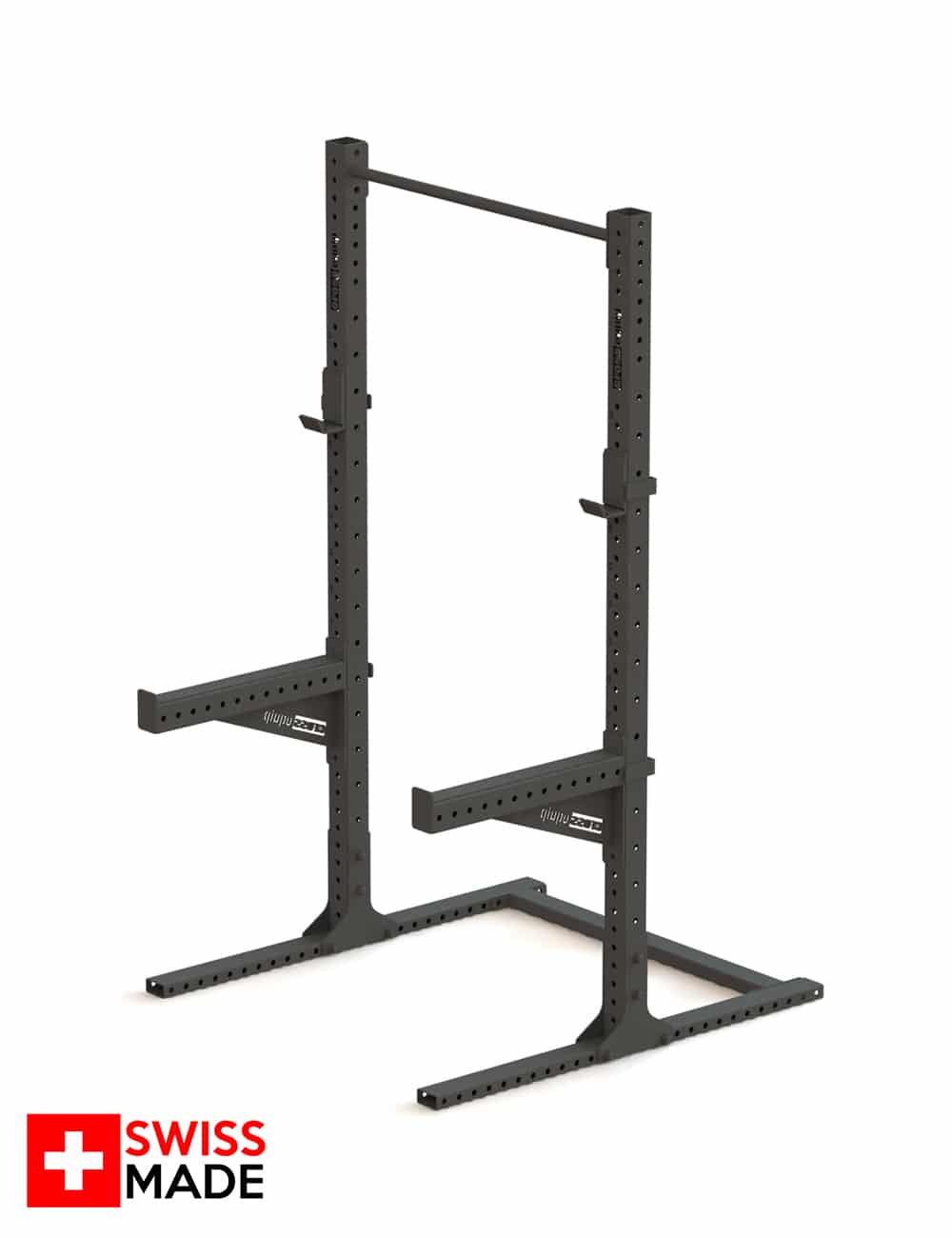 Swiss Squat Stand 224 cm mit Klimmzugstange und Safety Arms