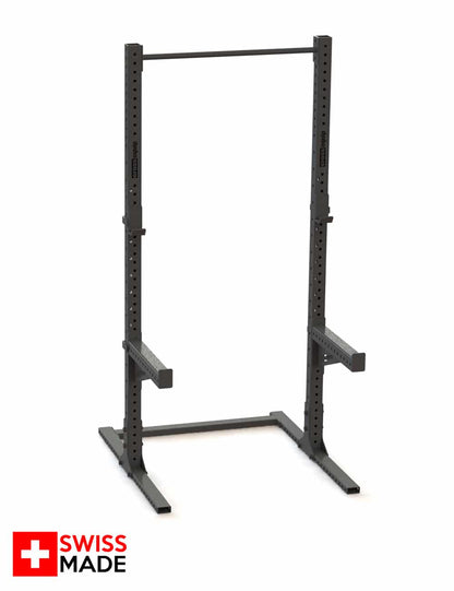 Swiss Squat Stand 254 cm mit Klimmzugstange und Safety Arms