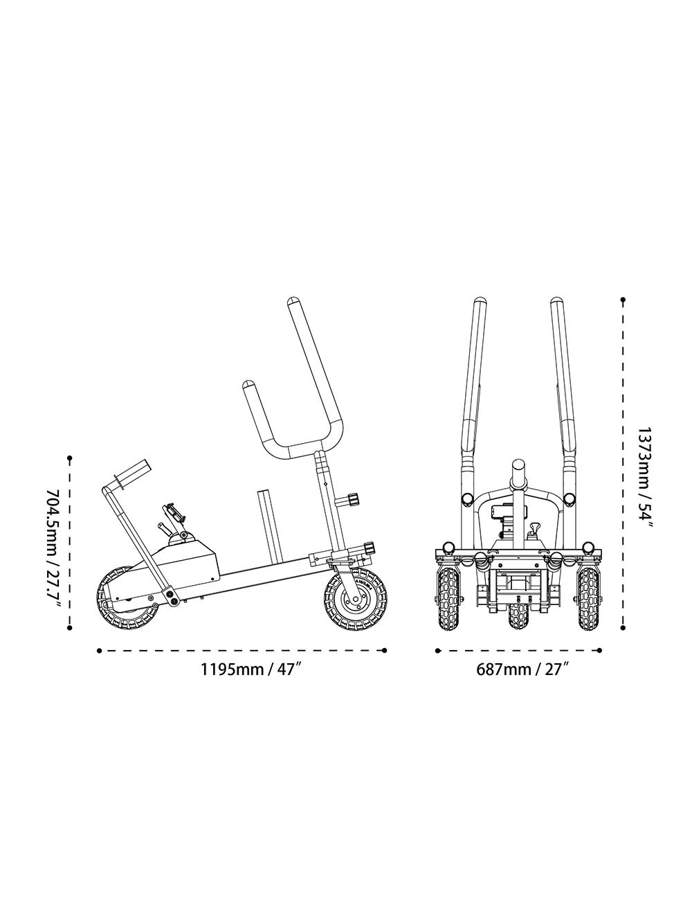 Xebex XT4 Sled - Lenkbarer Schlitten für jeden Untergrund