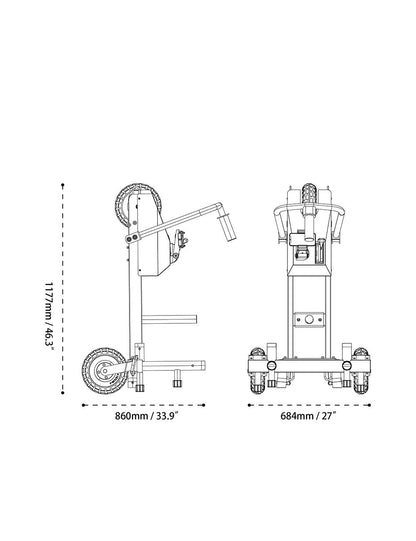 Xebex XT4 Sled - Lenkbarer Schlitten für jeden Untergrund