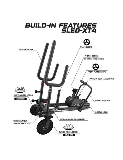 Xebex XT4 Sled - Lenkbarer Schlitten für jeden Untergrund