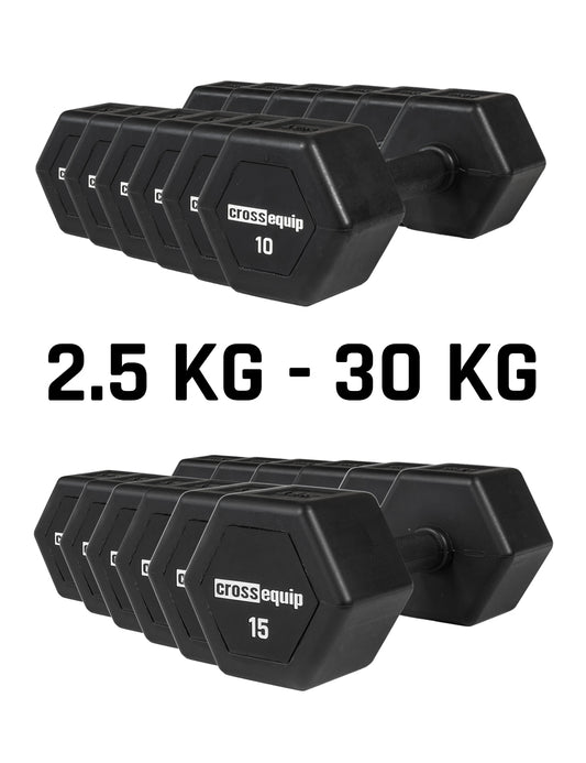 High Grade Hex Dumbbell - Kurzhantel Set 2.5kg - 30kg