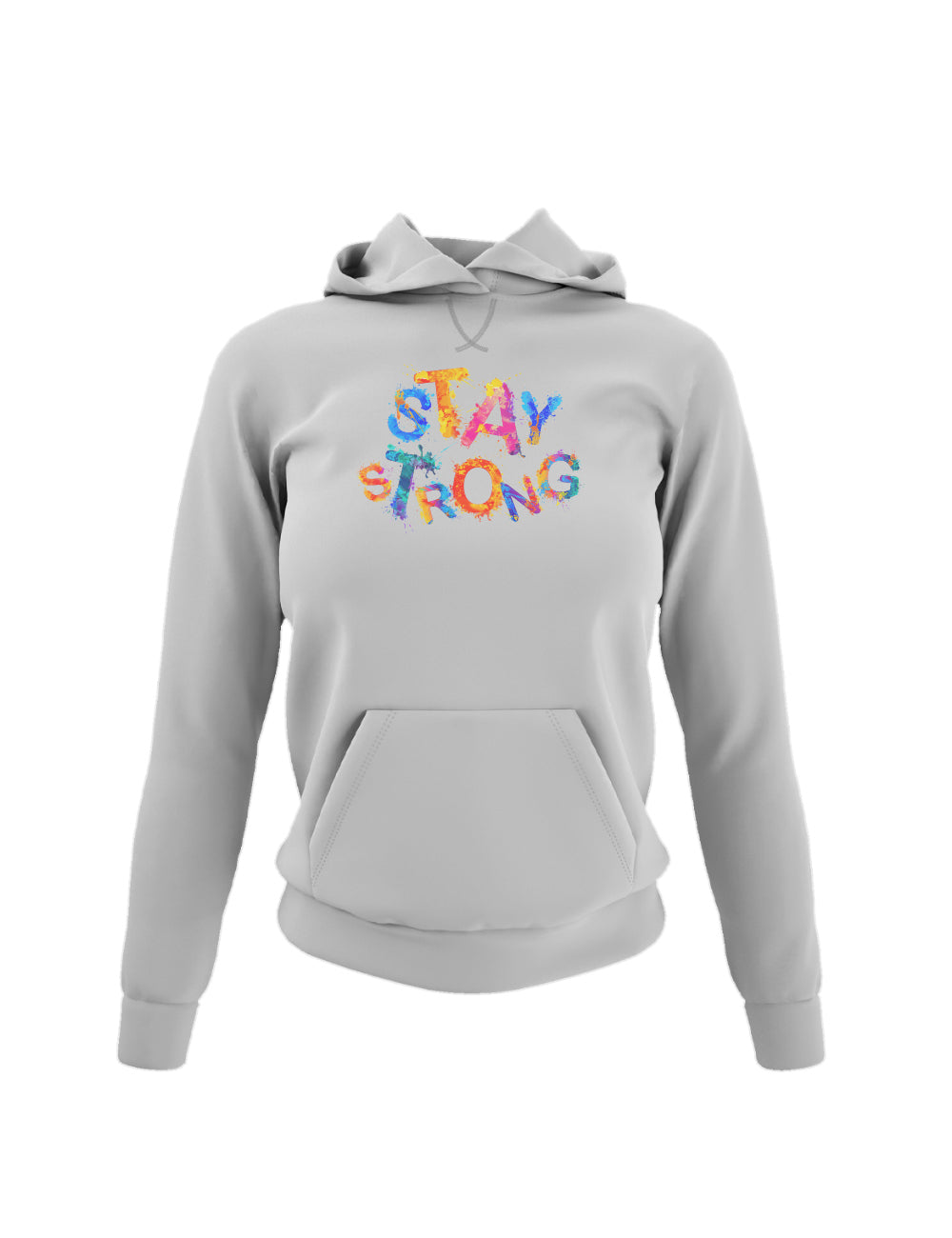 Stay Strong Damen Hoodie Light Oxford