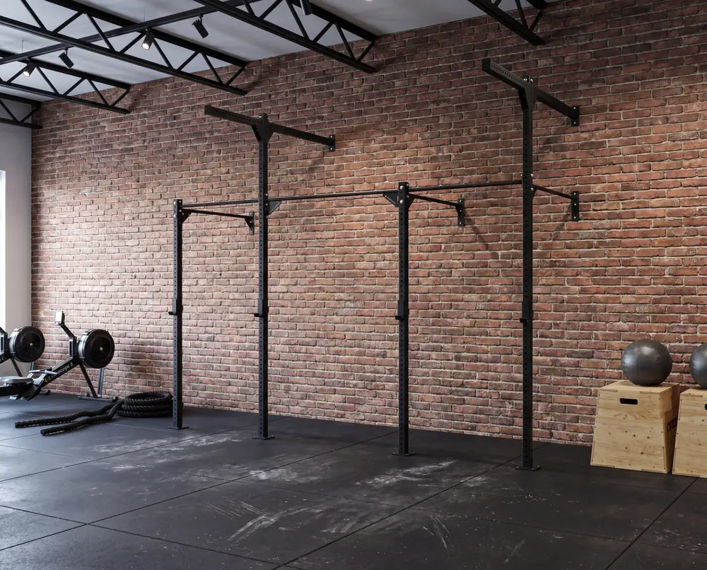 CrossFit 4er Rig Wallmount High Low an Backsteinwand - A-Line System