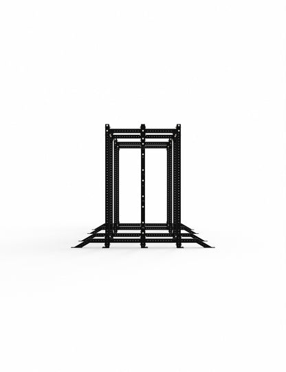 Double Sided Squat Rack 240 im A-Line System – Seitenansicht links