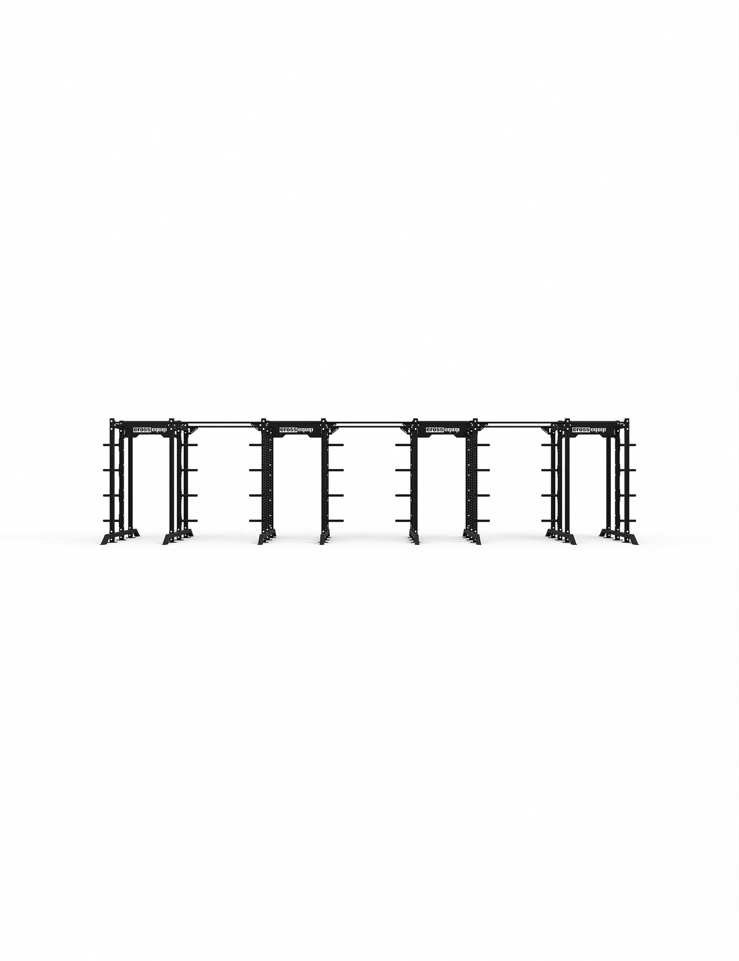 Double Sided Rack 240 Small 4er-Set Frontansicht – CrossFit Rig mit 6 Pull-up Bars