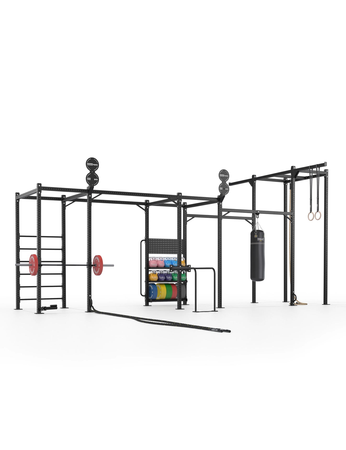 Functional Tower Massive – Perspektive im Trainings-Setup mit Wallball Target und Storage
