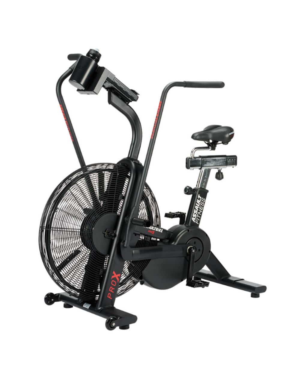 AssaultBike Pro X BeltDrive – Frontansicht des Air Bikes mit Elite-Konsole
