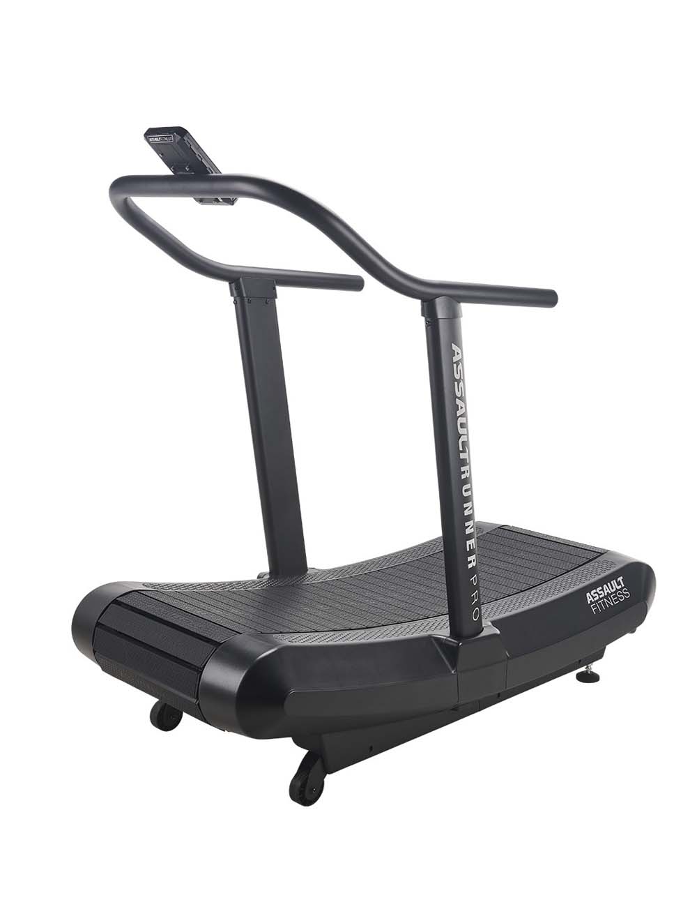 AssaultRunner Pro Curved Treadmill – Frontansicht, selbstangetriebenes Laufband ohne Motor