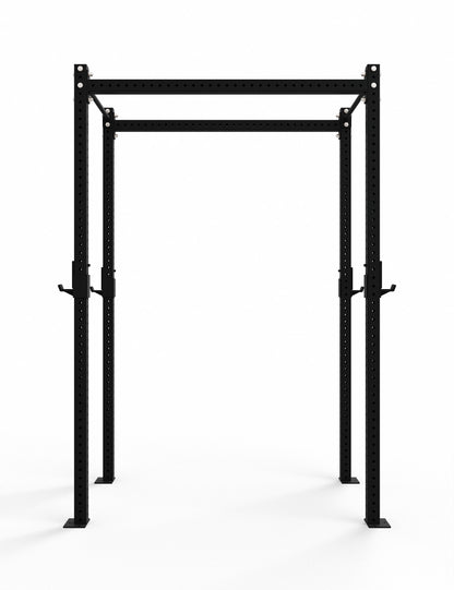 CFR-2 Freestanding Rig Seitenansicht links – A-Line Rig mit 3 mm Stahl und Bodenverankerung