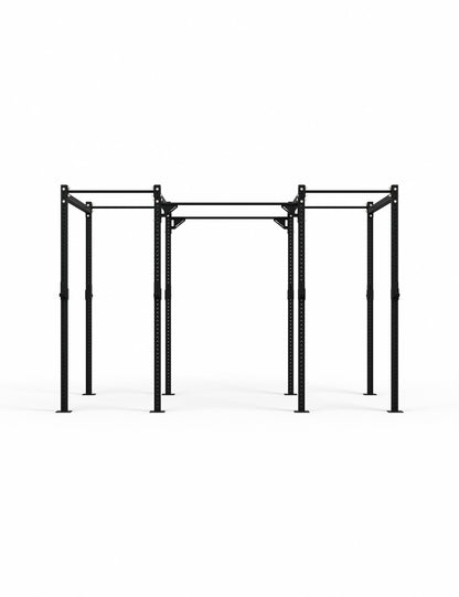 CFR-4 Freestanding Rig Frontansicht – freistehendes Crossfit Rig für mehrere Athleten gleichzeitig