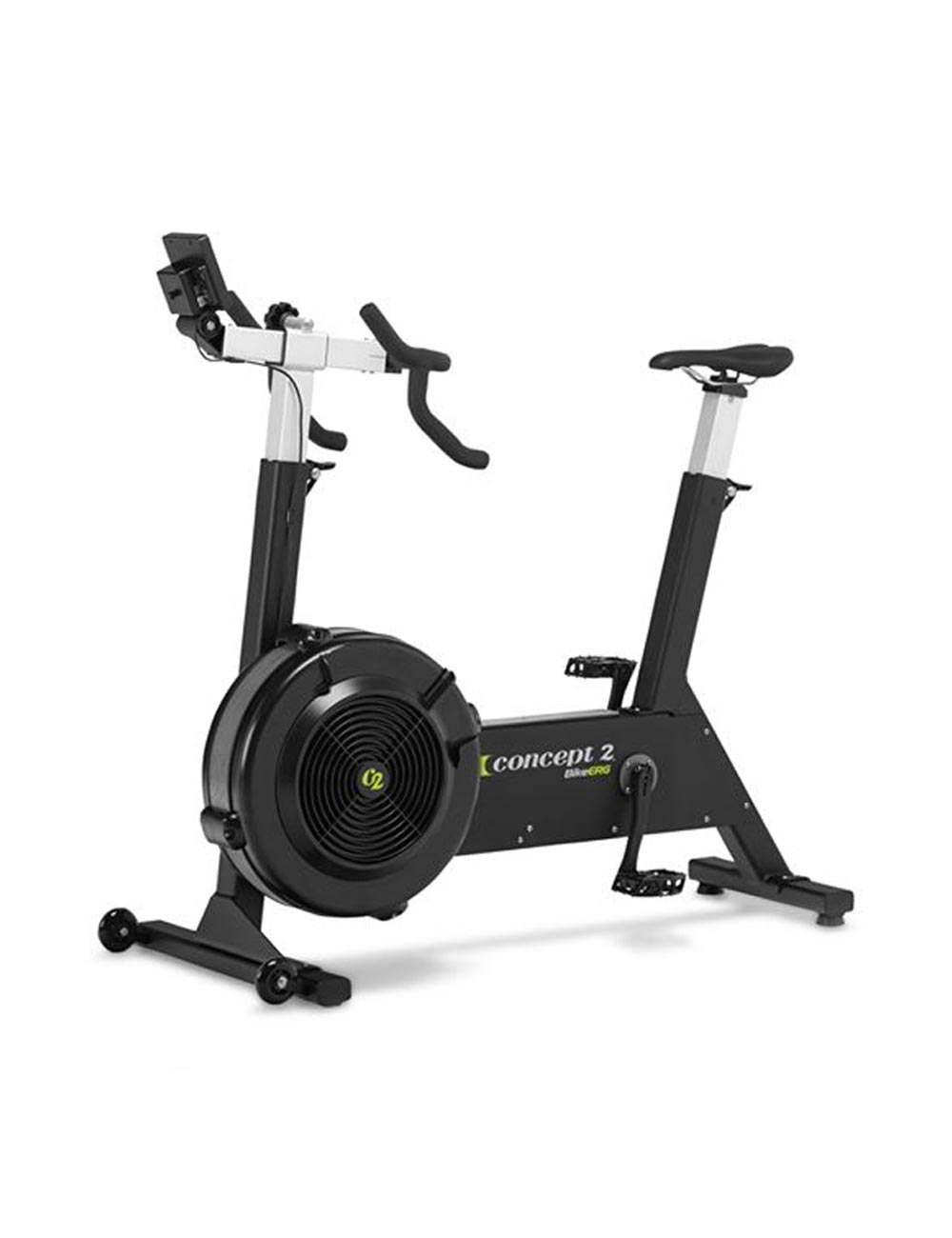 Concept2 BikeErg Air Bike – Seitenansicht mit Windrad und PM5-Monitor