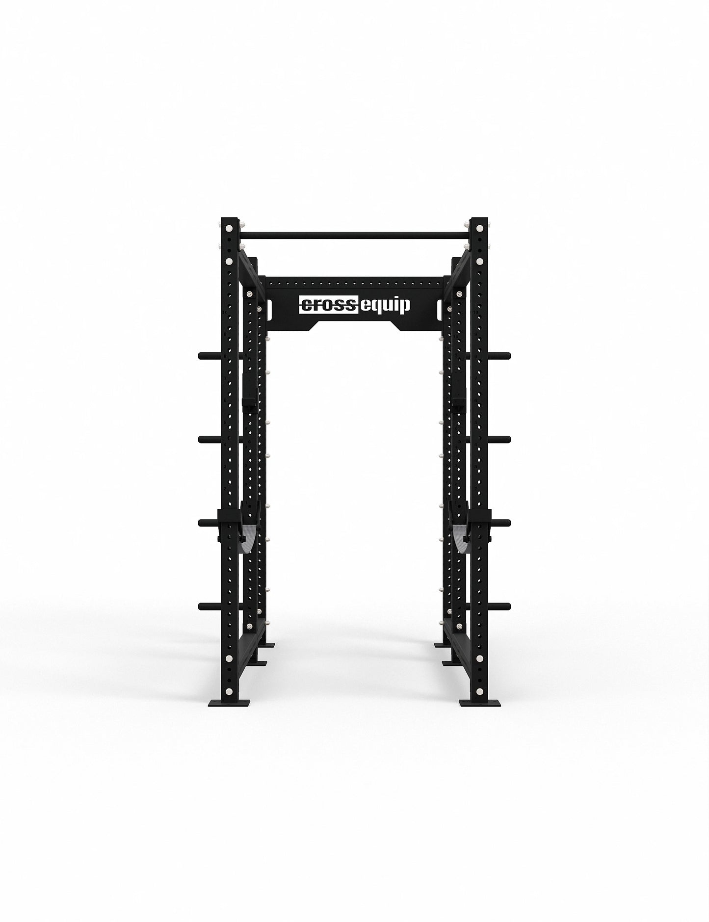 CPR-200 Power Rack Frontansicht – Power Rack mit 8 integrierten Plateholdern für Hantelscheiben