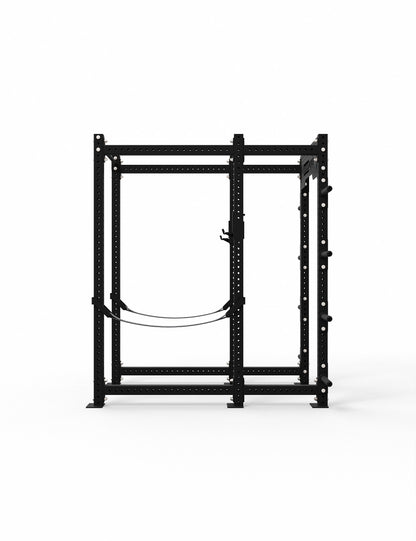 CPR-200 Power Rack Seitenansicht – 8 Plateholder, 189 cm tief, 3 mm Stahl, A-Line Serie