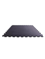 ECO CORE 15 Puzzle Gummiboden 15 mm in Schwarz – Puzzle-Gummimatte 100 × 100 cm aus recyceltem SBR, Aufsicht – cross equip